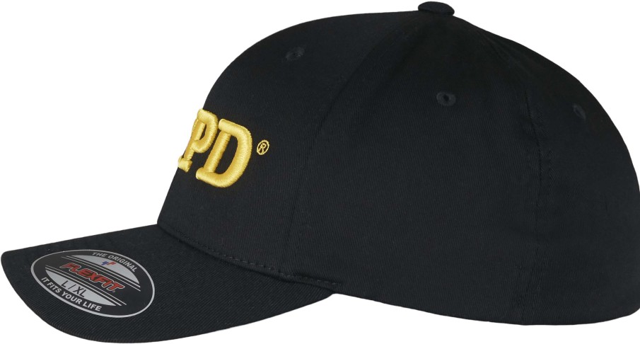 Unisex Brandit | Nypd 3D Logo Flexfit Cap Schwarz Und Weis