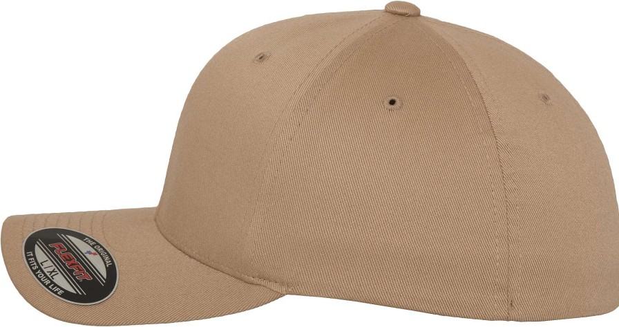 Unisex Brandit | Flexfit Wooly Combed Cap Khaki