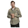 Manner Brandit | Hardee Denim Shirt Olive-Grey