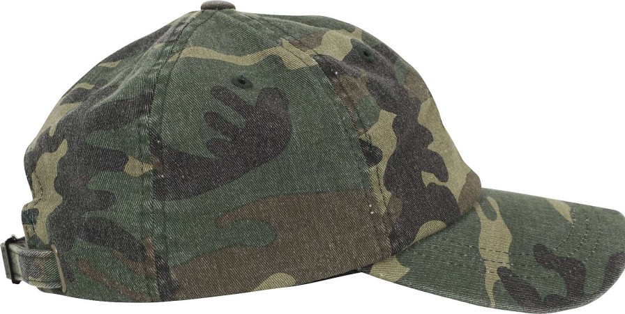 Unisex Brandit | Low Profile Camo Washed Cap Woodland