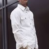 Manner Brandit | Slim-Fit Shirt White