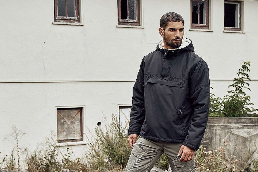 Manner Brandit | Windbreaker Sherpa Black