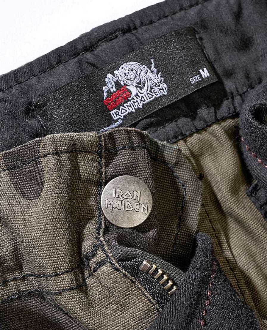 Iron Maiden Edition Brandit | Iron Maiden Savage Shorts 'The Number Of The Beast' Darkcamo