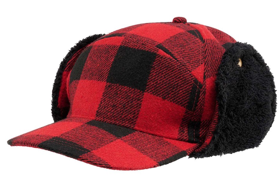 Unisex Brandit | Lumberjack Wintercap Red-Black