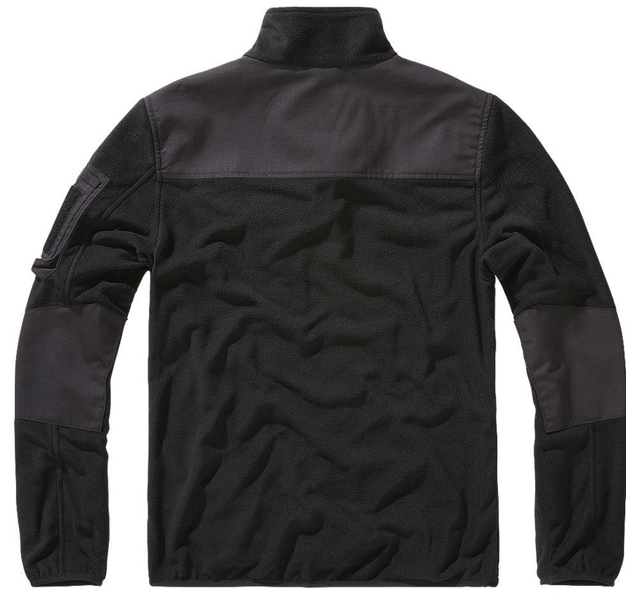 Manner Brandit | Fleece Troyer Ripstop Black