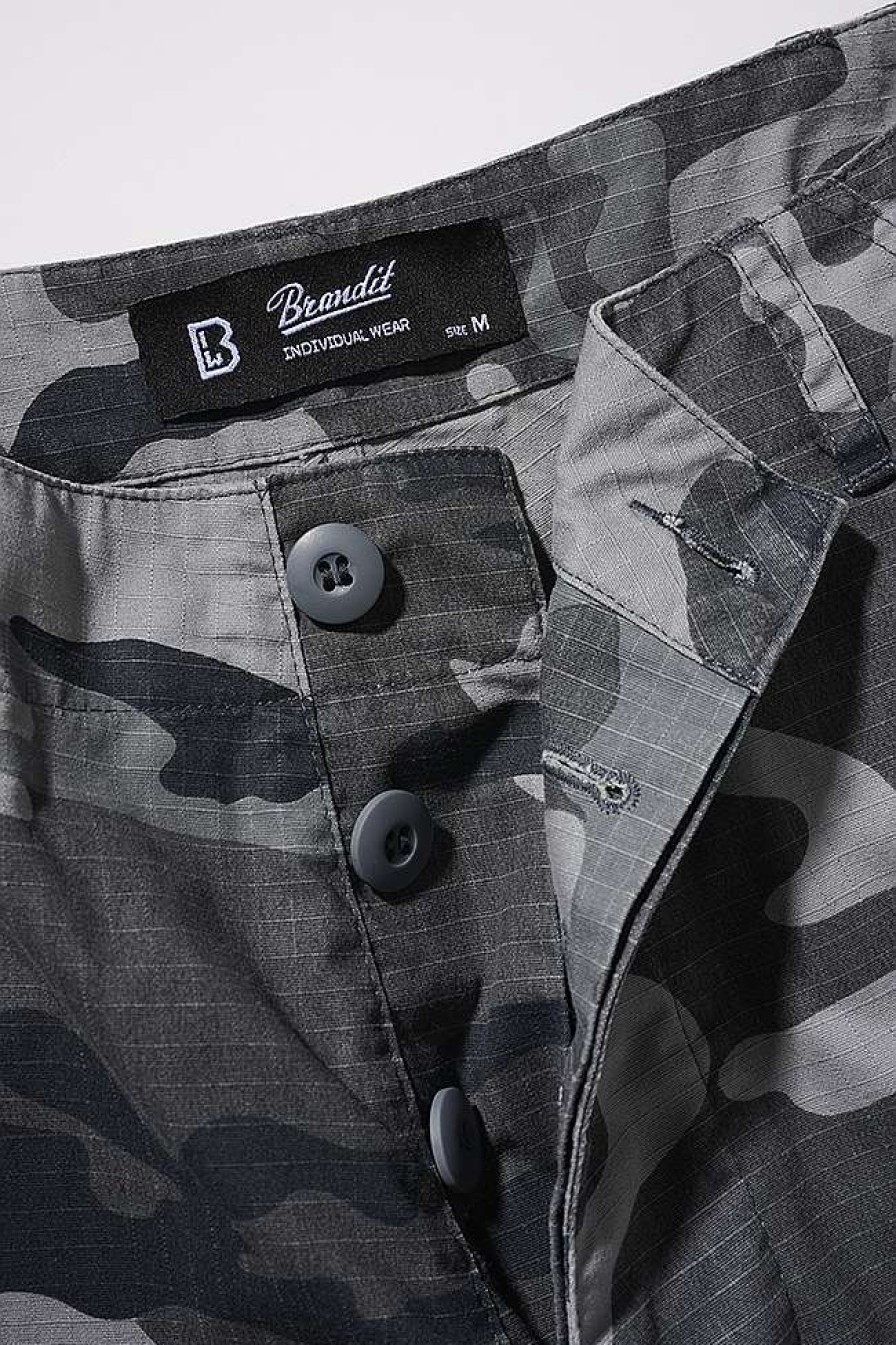 Manner Brandit | Bdu Ripstop Shorts Grey Camo