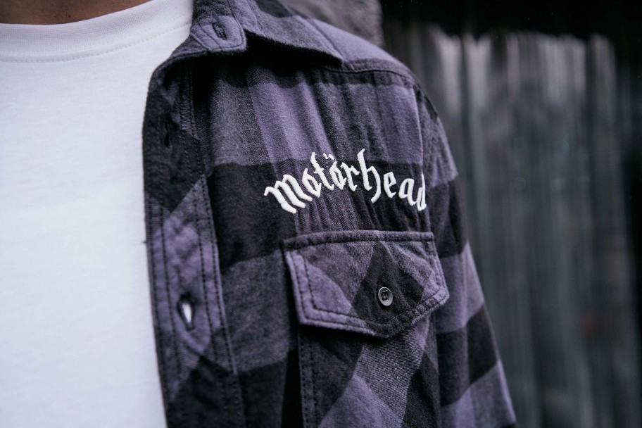 Motorhead Edition Brandit | Motorhead Checkshirt Black-Grey