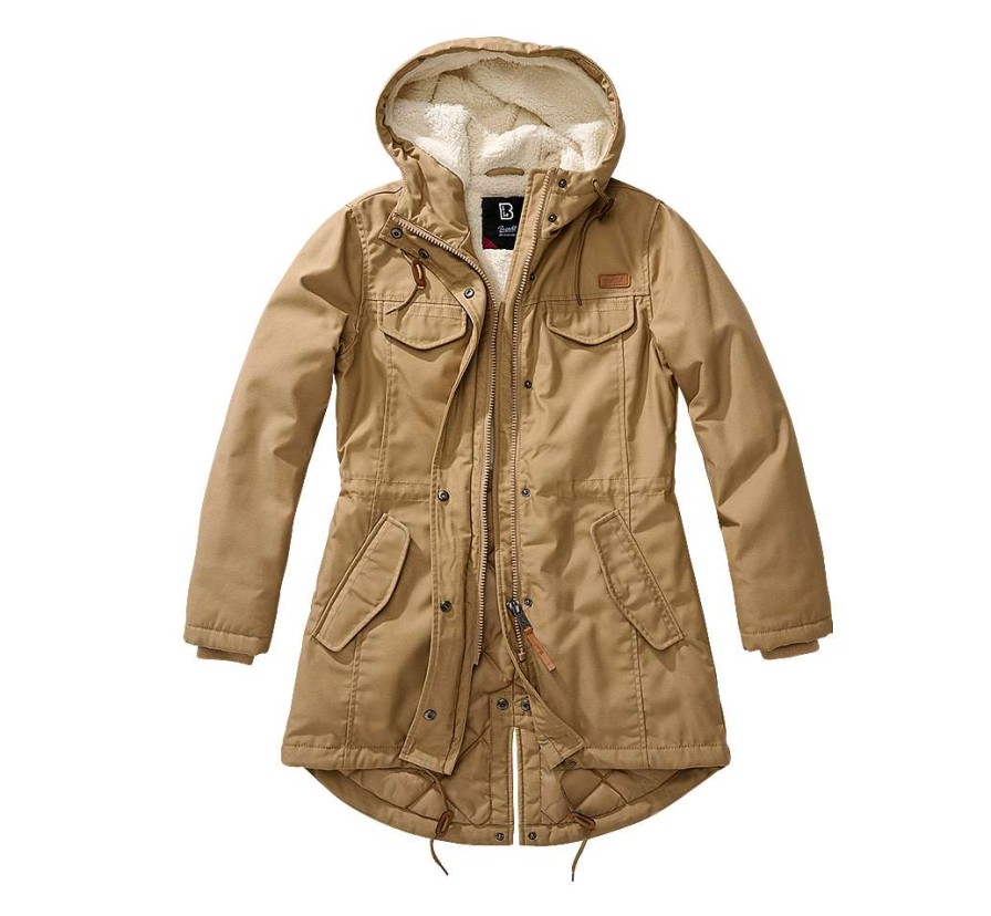 Frauen Brandit | Ladies Marsh Lake Parka Camel