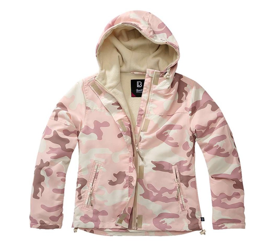 Frauen Brandit | Ladies Windbreaker Frontzip Candy Camo