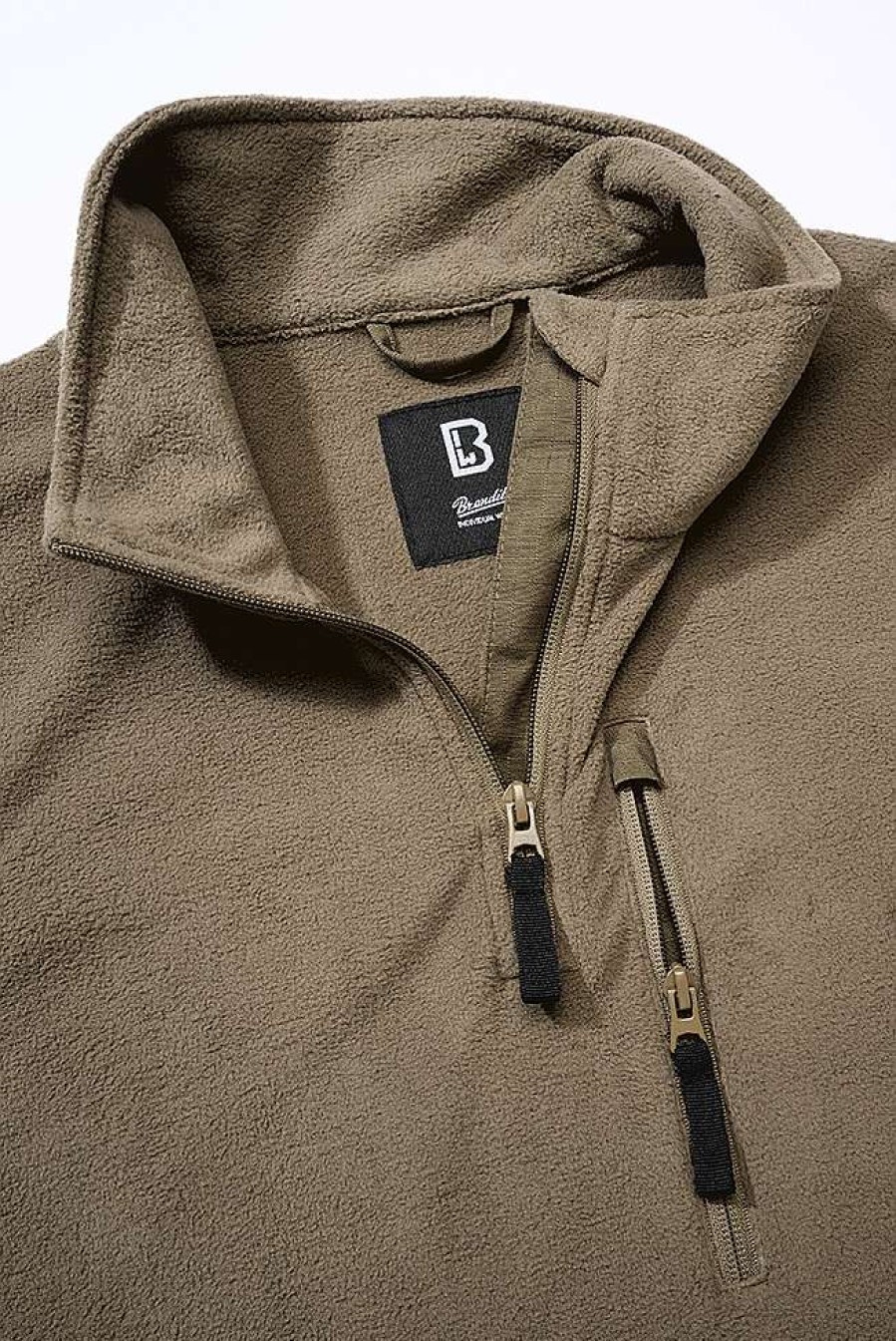 Manner Brandit | Fleece Troyer Olive