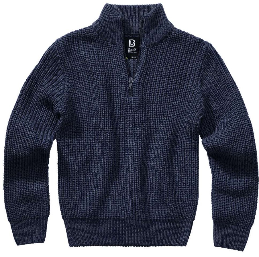 Kinder & Jugendliche Brandit | Kids Marine Troyer Pullover Navy