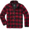 Manner Brandit | Teddyfleece Jacket Red-Black