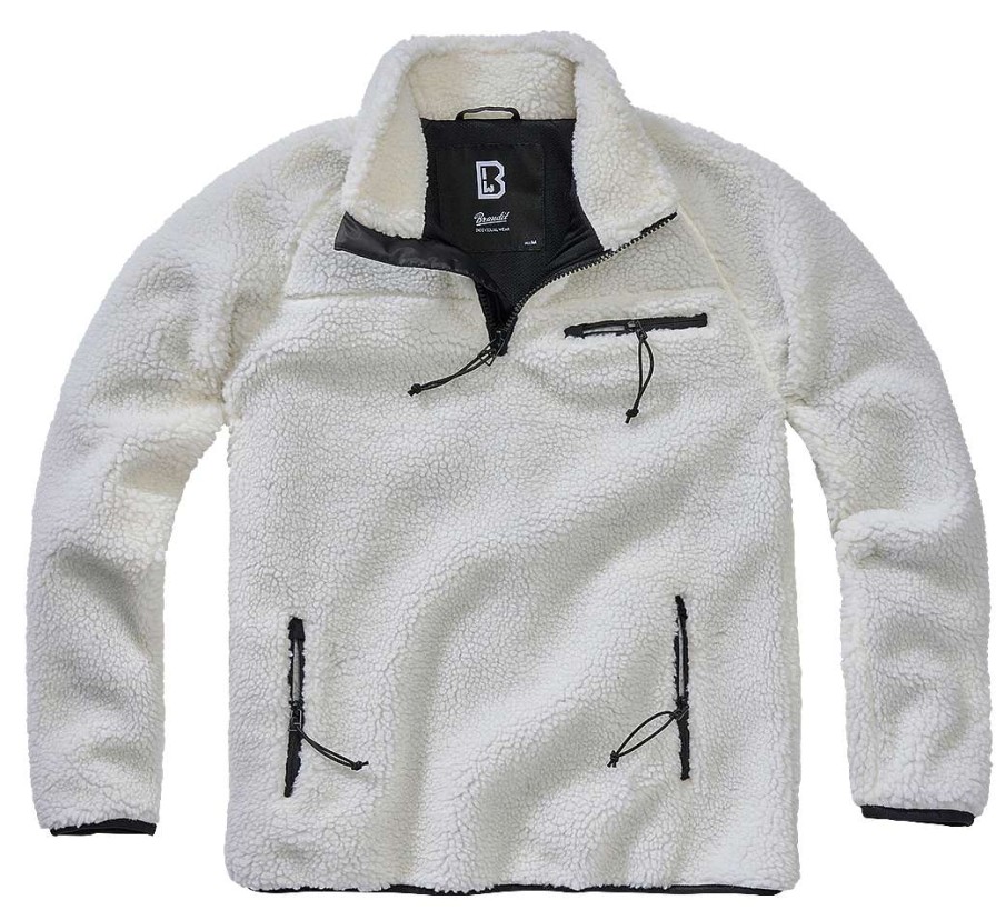 Manner Brandit | Teddyfleece Troyer White