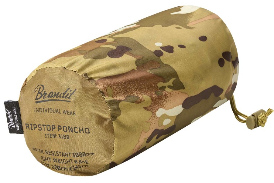 Unisex Brandit | Ripstop Poncho Tactical Camo