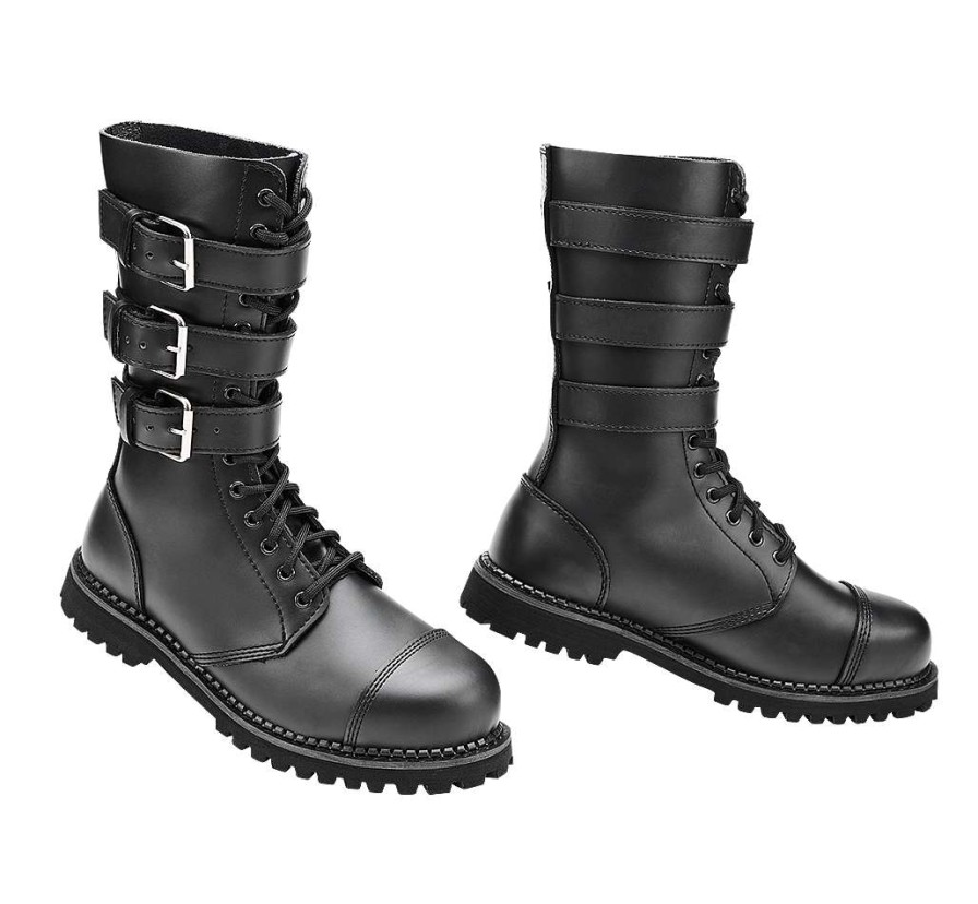 Footwear Brandit | Brandit Phantom Boots 3-Buckle Schwarz