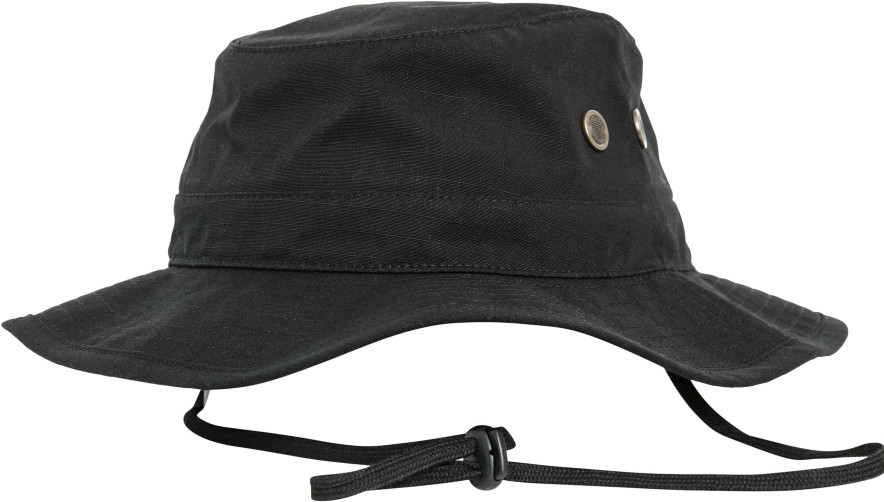 Unisex Brandit | Fishing Hat Ripstop Black