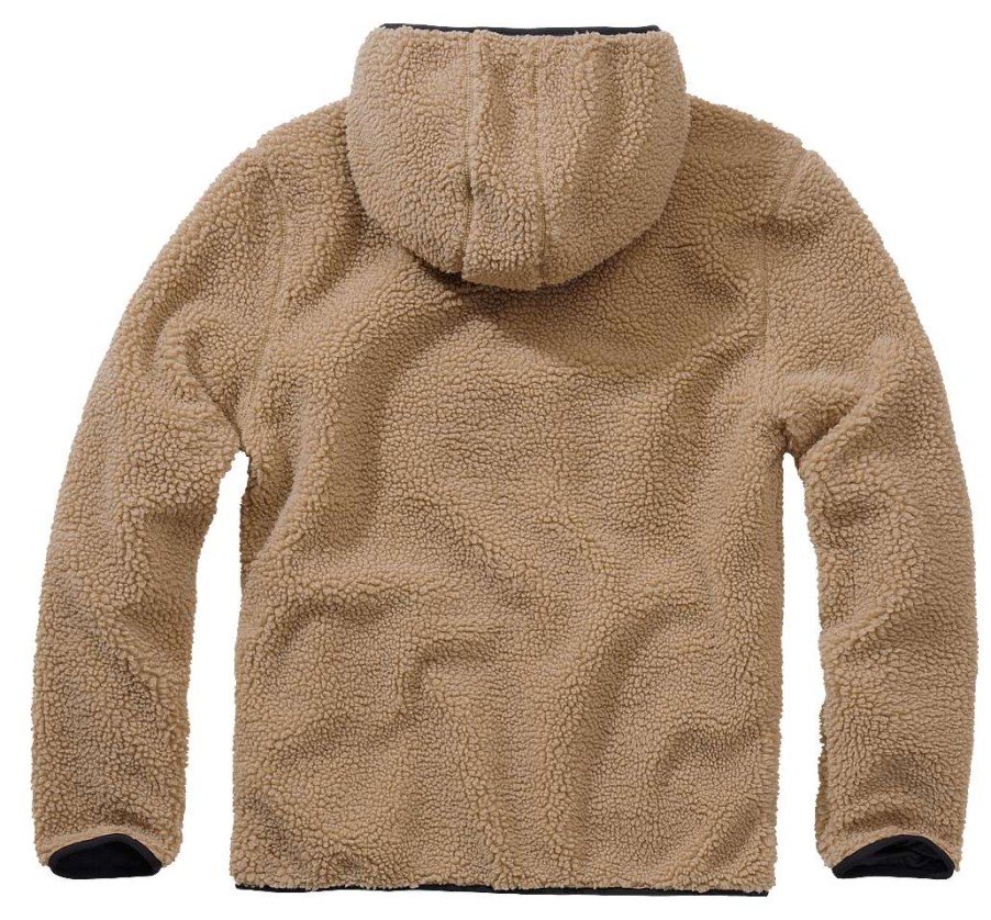 Manner Brandit | Teddyfleece Worker Pullover Camel