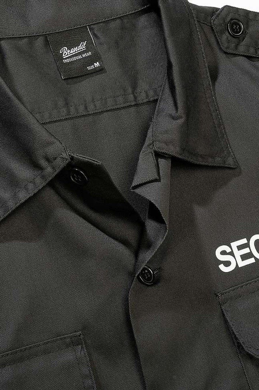 Manner Brandit | Security Us Shirt Short Sleeve Black