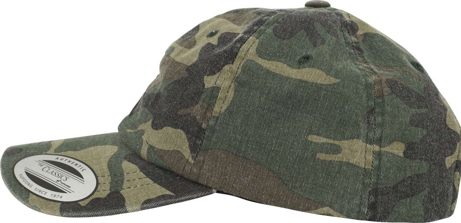 Unisex Brandit | Low Profile Camo Washed Cap Woodland