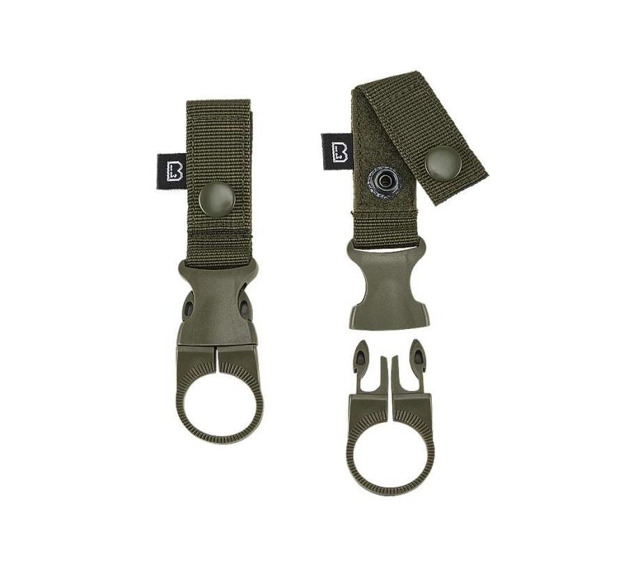 Gear Brandit | Belt And Molle Loop Bottle Holder 2 Pack Olive